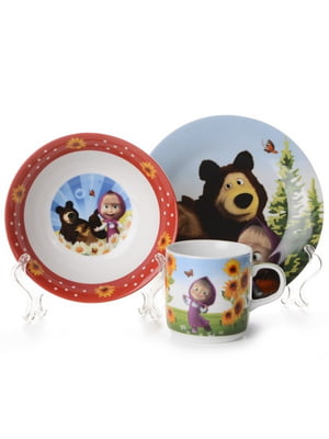 Столовий сервіз “Masha and the Bear”: 3 предмети | 6793330