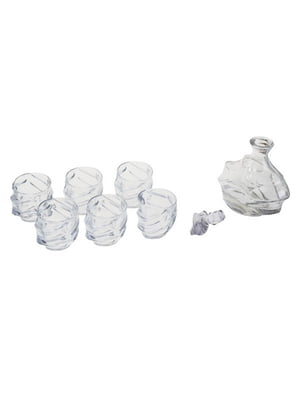 Набір посуду: 6 склянок для віскі та графін | 6793343