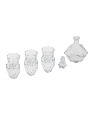 Набір посуду: 6 склянок для віскі та графін | 6793347