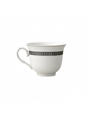 Чашка із кістяної порцеляни з геометричним візерунком (200 мл) | 6793965