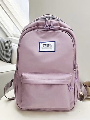 Рожевий текстильний рюкзак | 6795660