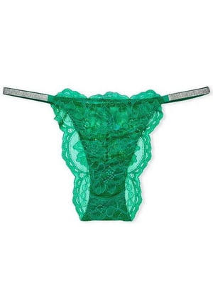 Труси-бразиліана зелені Very Sexy Shine Chain Strap Lace  | 6795958