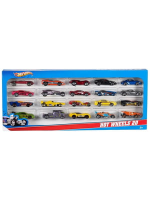 Колекційний набір моделей автомобілів Hot Wheels 20 Car Pack Assortment (20 шт.) | 6796134