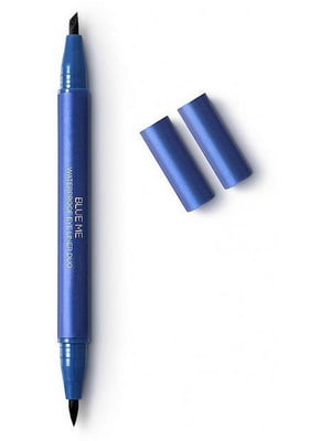 Підводка-маркер Kiko Milano для очей подвійна водостійка чорна Blue Me Waterproof Eyeliner  | 6796239