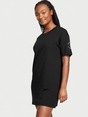 Нічна сорочка Cotton Sleepshirt/S чорна | 6796248