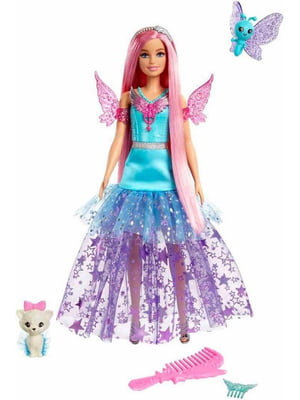 Лялька Barbie Doll with 2 Fantasy Pets & Dress “Малібу Робертс” | 6796307