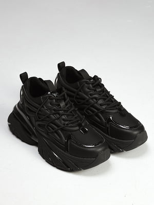 Чорні шкіряні кросівки | 6796521