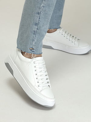 Белые кожаные кроссовки | 6796522