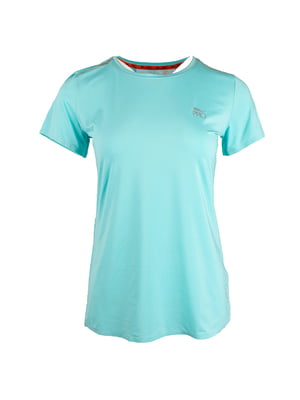 Жіноча футболка CRIVIT PRO блакитна з принтом на спині IAN 283010 | 6784553