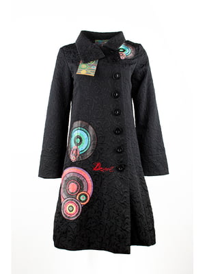 Жіноче пальто Desigual з принтом і вишивкою на спині. | 6784930