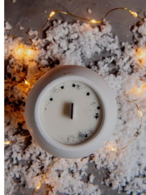 Еко-свічка "Снігова куля" (9-10 годин горіння. Колекція "Святкові") | 6796924