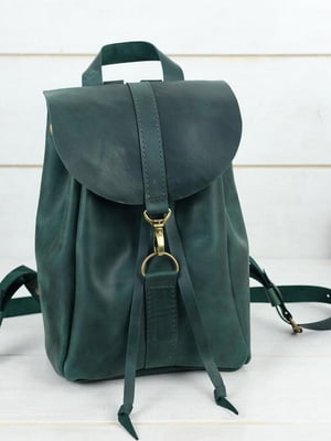 Кожаный зеленый рюкзак “Киев” | 6797051