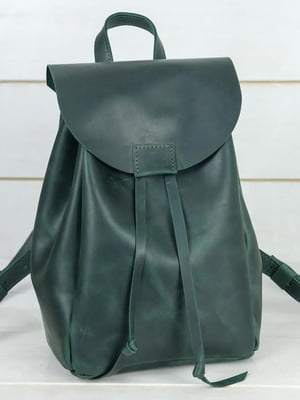 Рюкзак з натуральної шкіри "Токіо" зелений | 6797259