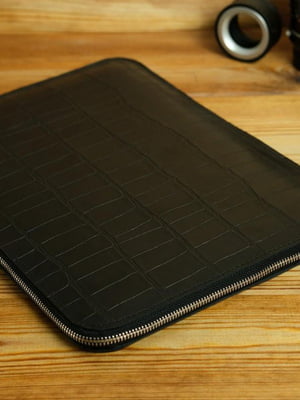Кожаный черный чехол для MacBook | 6797266