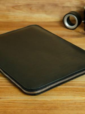 Кожаный черный чехол для MacBook | 6797284