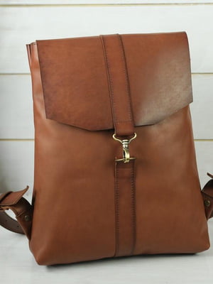 Рюкзак з натуральної шкіри "Монако" коричневий | 6797452