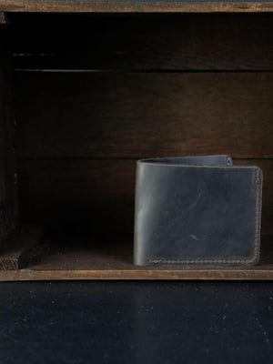 Шкіряний гаманець-портмоне коричневого кольору | 6797847
