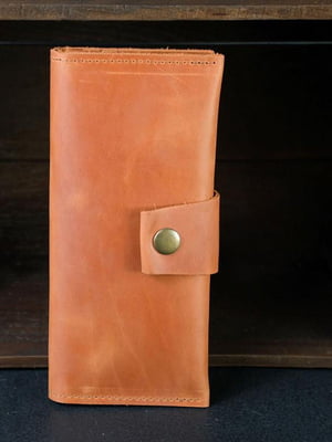 Шкіряний гаманець Berty бежевий (20 см) | 6798096