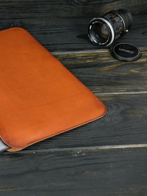 Шкіряний коричневий чохол для MacBook | 6798384