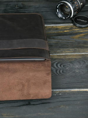 Кожаный коричневый чехол для MacBook | 6798593