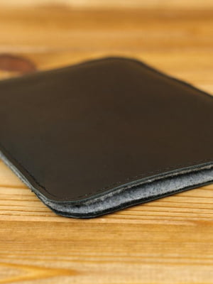 Кожаный черный чехол для iPad | 6798694