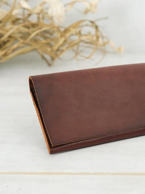 Шкіряний гаманець коричневого кольору | 6798862