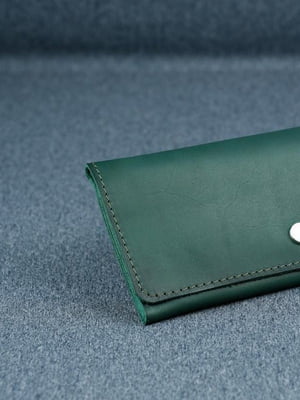 Зелений шкіряний гаманець "Флай"  | 6798910