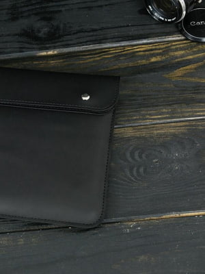 Кожаный черный чехол для MacBook | 6798959