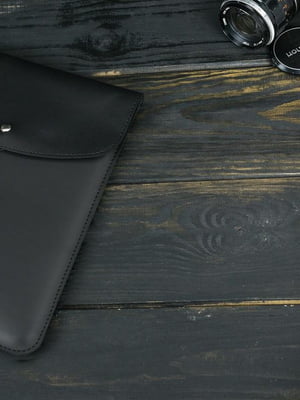 Кожаный черный чехол для MacBook | 6798973