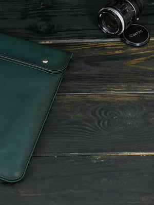 Кожаный зеленый чехол для MacBook | 6799007