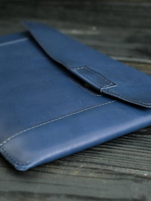 Кожаный синий чехол для MacBook | 6799027