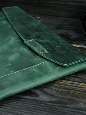 Кожаный зеленый чехол для MacBook | 6799028