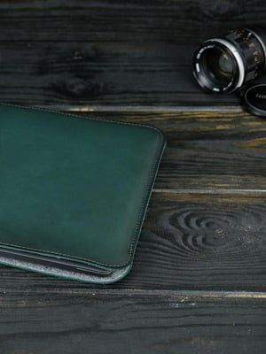 Кожаный зеленый чехол для MacBook | 6799065