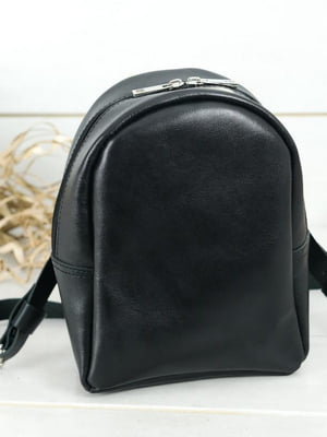 Рюкзак з натуральної шкіри "Колібрі" чорний | 6799126