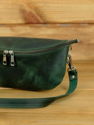 Шкіряна сумка зеленого кольору | 6799184