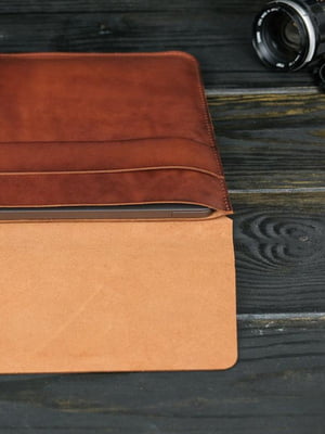Кожаный коричневый чехол для MacBook | 6799264