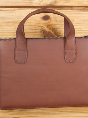 Кожаный коричневый чехол для MacBook | 6799343