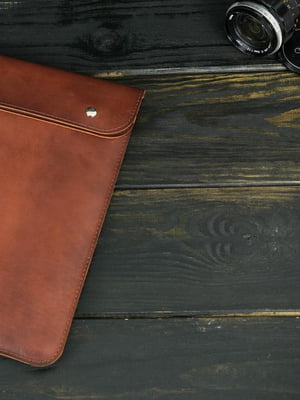 Кожаный коричневый чехол для MacBook | 6799366