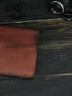 Кожаный коричневый чехол для MacBook | 6799368