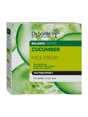 Крем для обличчя Cucumber Balance Control “Матуючий ефект” (50 мл) | 6799623