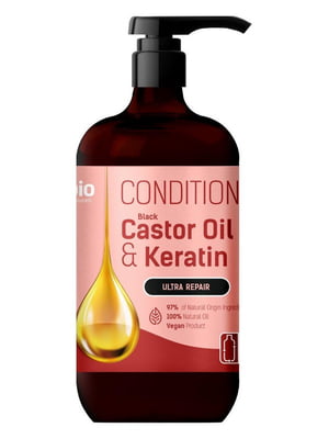 Кондиціонер для волосся Black Castor Oil & Keratin 946 мл | 6800056