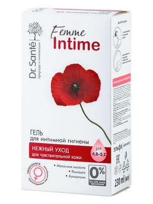 Гель для інтимної гігієни Femme Intime “Ніжний догляд для чутливої шкіри” (230 мл) | 6801066