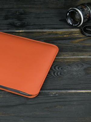 Шкіряний коричневий чохол для MacBook | 6798369