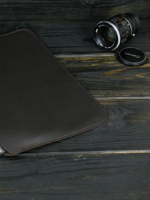 Шкіряний коричневий чохол для MacBook | 6798376