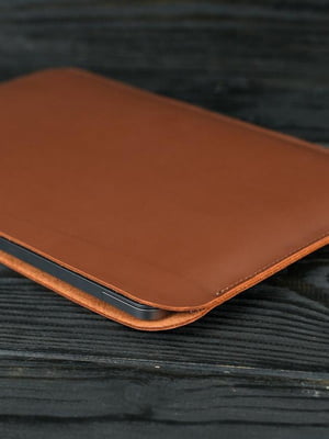 Шкіряний коричневий чохол для MacBook | 6798377