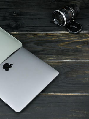 Кожаный серый чехол для MacBook | 6798388