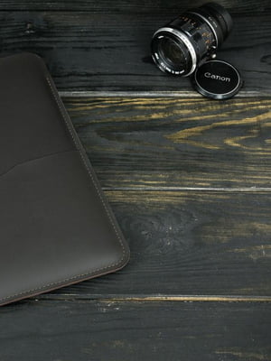 Кожаный коричневый чехол для MacBook | 6798394