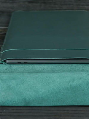 Кожаный зеленый чехол для MacBook | 6798625
