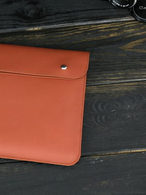 Кожаный коричневый чехол для MacBook | 6798954