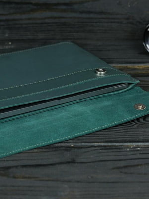 Кожаный зеленый чехол для MacBook | 6798955